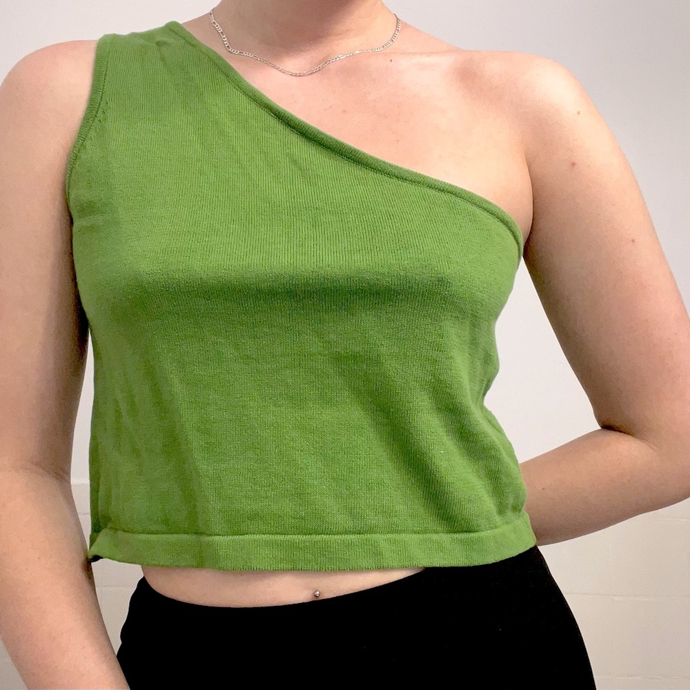Knit One Shoulder Top